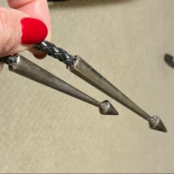 F.L. Natachu Sterling Silver and Inlay Stones Rainbow Man Bolo Tie Vintage Zuni - Picture 12 of 16